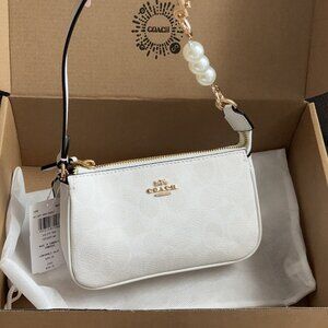 New Coach Crossbody Handbag White